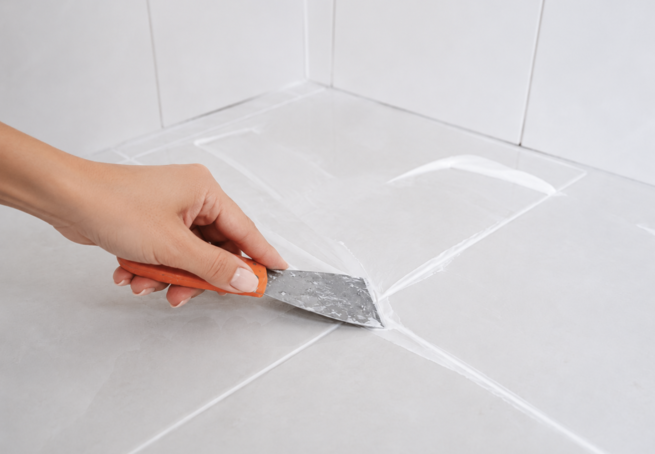 Randwick bathroom grout sealing