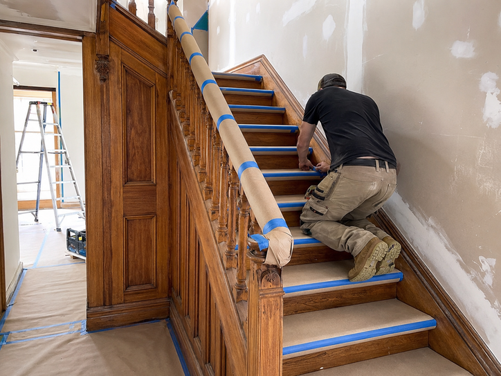 Chatswood timber stair protection